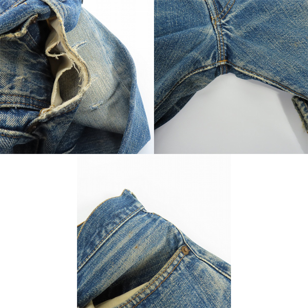実際に弊社で買取させて頂いたLevis/リーバイス 501 ヴィンテージ 66前期 刻印6 スモールe ボタンフライ デニムパンツの画像 6枚目