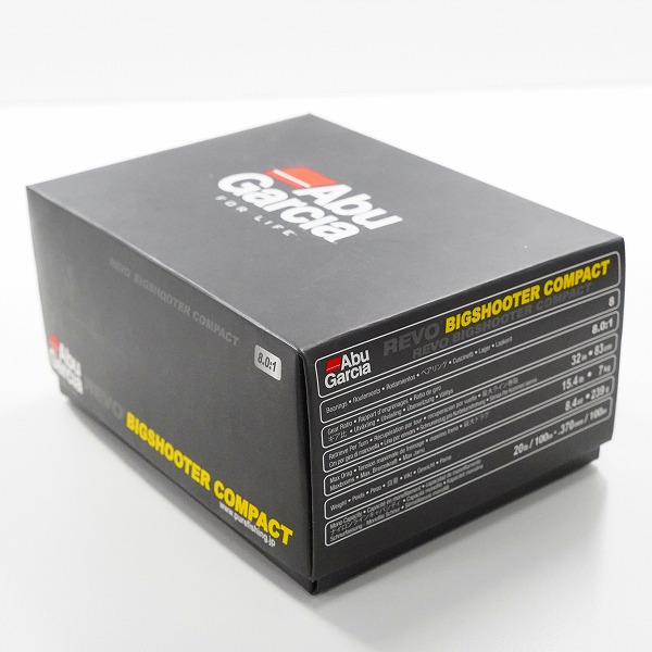 実際に弊社で買取させて頂いたAbuGarcia/アブガルシア REVO BIGSHOOTER COMPACT 8 ビッグシューターコンパクト 右ハンドル ベイトリール 袋/箱付きの画像 9枚目