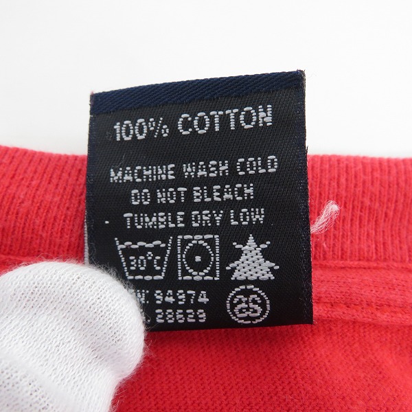 実際に弊社で買取させて頂いたSTUSSY/ステューシー 90s 紺タグ オールドステューシー プリント Tシャツ Mの画像 3枚目