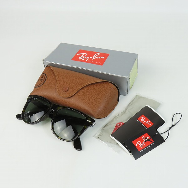 実際に弊社で買取させて頂いたRay-Ban/レイバン WAYFARER/ウェイファーラーサングラス/アイウェア RB2140-A 902の画像 9枚目