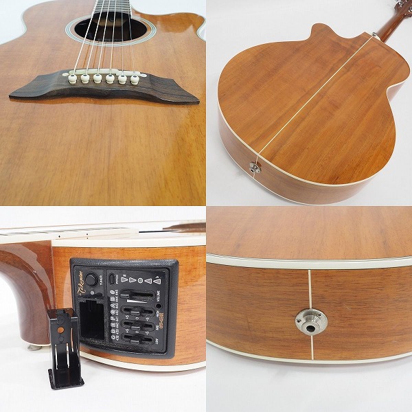 実際に弊社で買取させて頂いた★Takamine/タカミネ PTU108K N エレアコ/アコースティックギター/アコギ 2006年製 ハードケース付の画像 7枚目