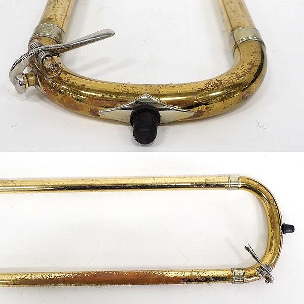 実際に弊社で買取させて頂いた★【使用感有り】Vincent Bach/バック Stradivarius 50 トロンボーン ゴールド ハードケース付の画像 7枚目