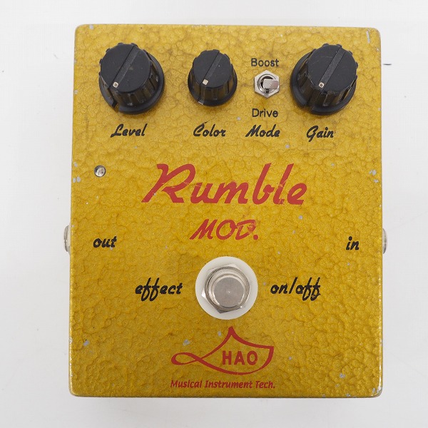 実際に弊社で買取させて頂いたHAO/ハオ Rumble MOD./ランブルモッド オーバードライブ/ブースター エフェクター【動作確認済】の画像 1枚目