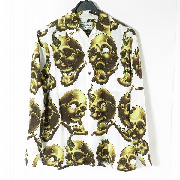 実際に弊社で買取させて頂いたWACKO MARIA×56 TATTOO STUDIO/ワコマリア×56 タトゥースタジオ HAWAIIAN SHIRT/ハワイアンシャツ/長袖/M