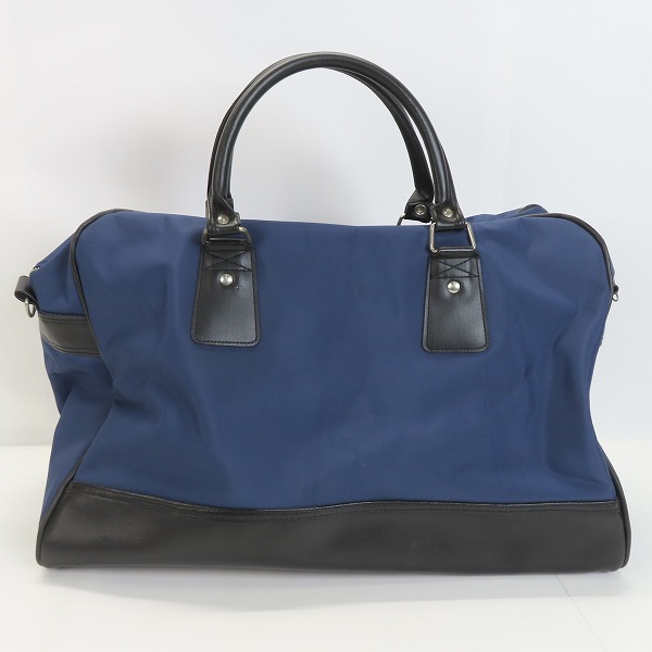 実際に弊社で買取させて頂いたCOMME des GARCONS SHIRT × FRED PERRY/コムデギャルソンシャツ×フレッドペリー コラボボストンバッグ ネイビー×ブラックの画像 1枚目