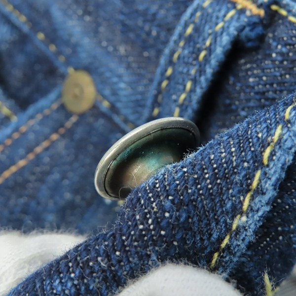 実際に弊社で買取させて頂いたSUGAR CANE/シュガーケーン 砂糖黍 琉球藍染 デニム SC40300N/W34の画像 8枚目