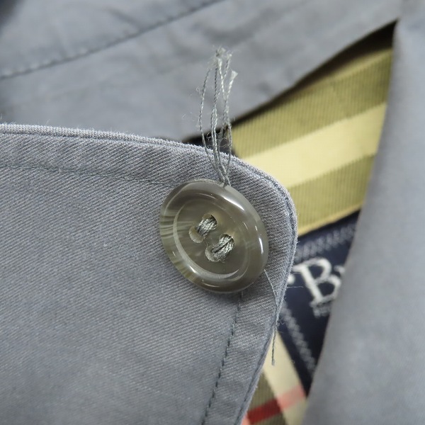 実際に弊社で買取させて頂いたBurberrys/バーバリーズ 裏地チェック柄ステンカラーコート の画像 7枚目