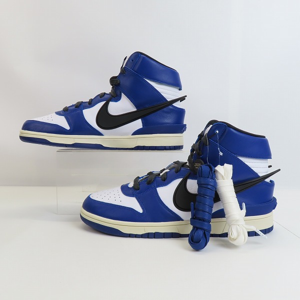 実際に弊社で買取させて頂いたNIKE×AMBUSH/ナイキ×アンブッシュ DUNK HIGH DEEP ROYAL/ダンクハイ ディープロイヤル CU7544-400 28.5の画像 3枚目