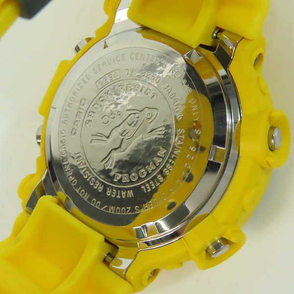 実際に弊社で買取させて頂いたG-SHOCK/Gショック FROGMAN/フロッグマン MEN IN YELLOW/メンインイエロー DW-8250Y-9T【動作未確認】の画像 3枚目