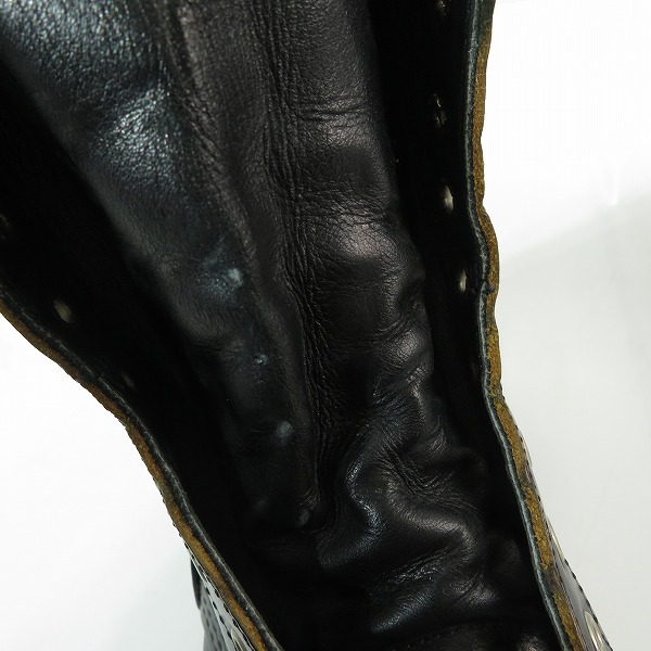 実際に弊社で買取させて頂いたRED WING/レッドウィング  9inch/インチ Logger Boots/ロガーブーツ レースアップ 茶芯 ブラック 9210/8.5Dの画像 8枚目