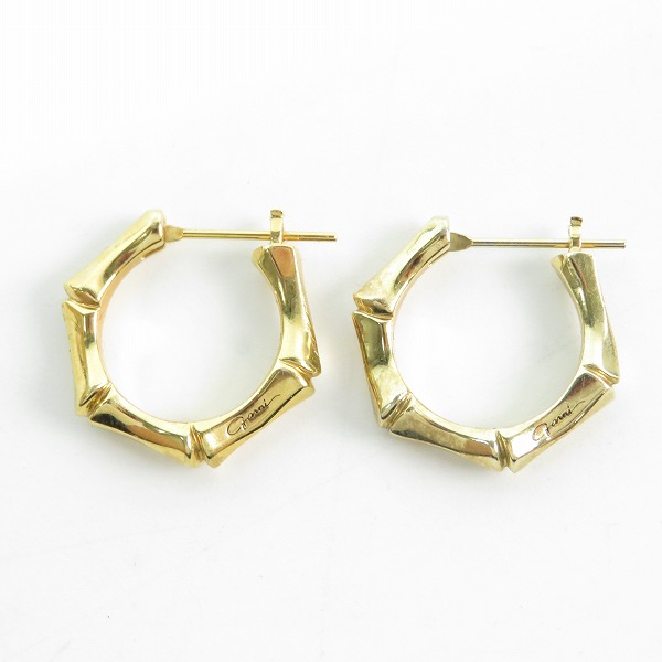 実際に弊社で買取させて頂いたGARNI/ガルニ クロッケリー バンブー ピアス GP20029の画像 1枚目