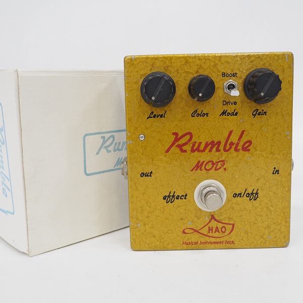 実際に弊社で買取させて頂いたHAO/ハオ Rumble MOD./ランブルモッド オーバードライブ/ブースター エフェクター【動作確認済】