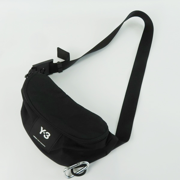 実際に弊社で買取させて頂いたY-3/ワイスリー Yohji Yamamoto×adidas/ヨウジヤマモト×アディダス スクエアロゴパッチ ボディバッグ HD3326の画像 2枚目