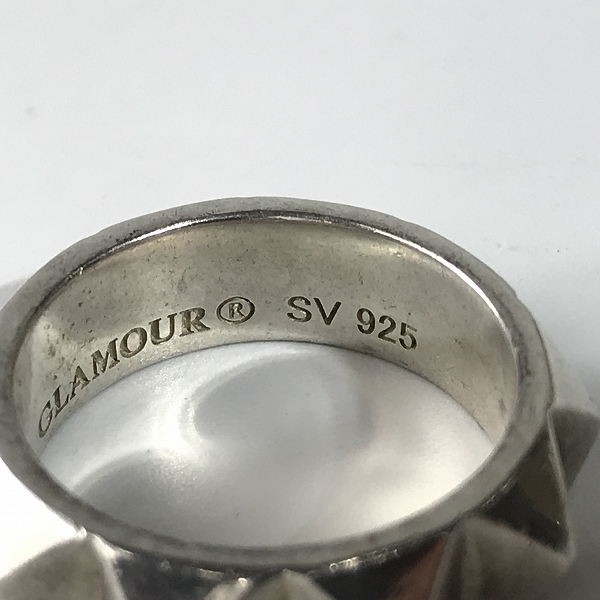 実際に弊社で買取させて頂いたHYSTERIC GLAMOUR/ヒステリックグラマー HYSTERICS シルバー925 スタッズリング 18号の画像 7枚目
