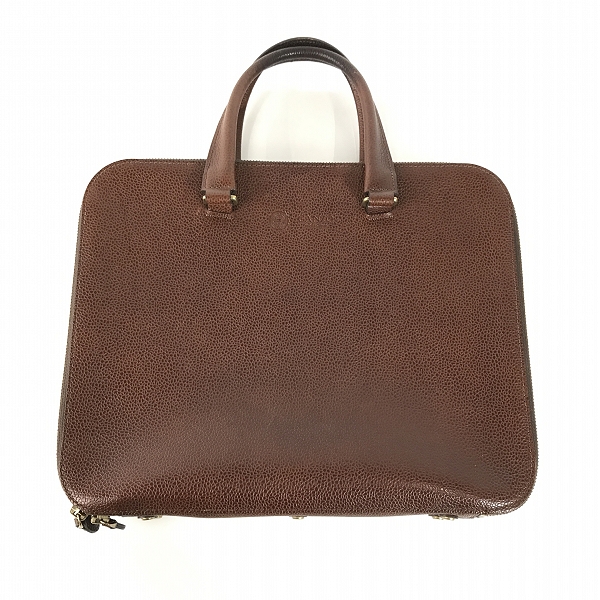 実際に弊社で買取させて頂いたGANZO/ガンゾ GD/ジーディー レザーアタッシュケース/ブリーフケース 57644の画像 9枚目