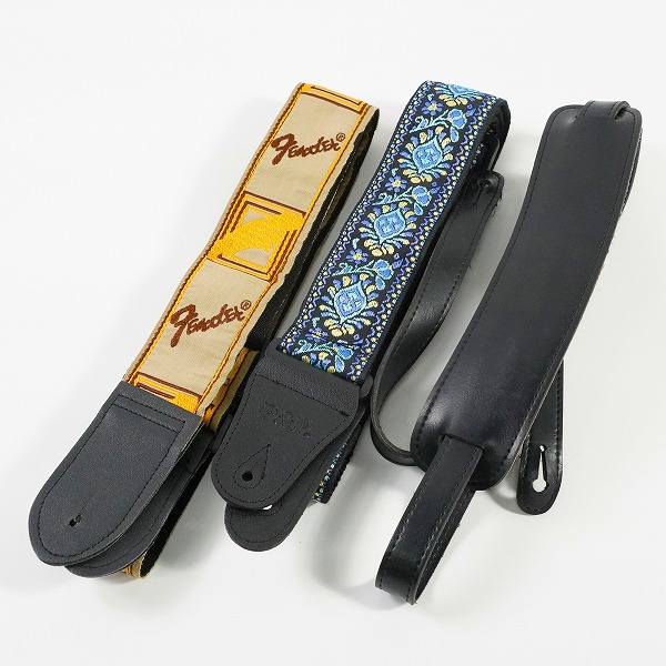 実際に弊社で買取させて頂いたFender/Greco/P＆P ギターストラップ ベースストラップ 3点セット