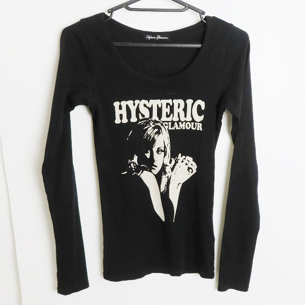 実際に弊社で買取させて頂いたHYSTERIC GLAMOUR/ヒステリックグラマー レディース DETROIT ROCK ガール ロンT 0104CL13/F