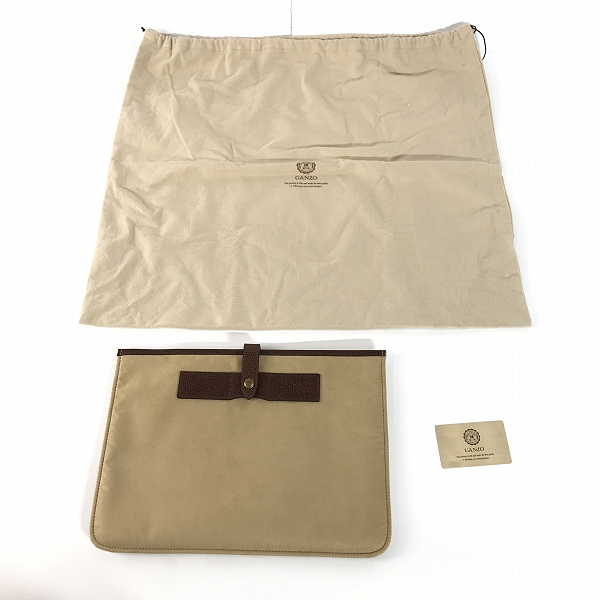 実際に弊社で買取させて頂いたGANZO/ガンゾ GD/ジーディー レザーアタッシュケース/ブリーフケース 57644の画像 7枚目