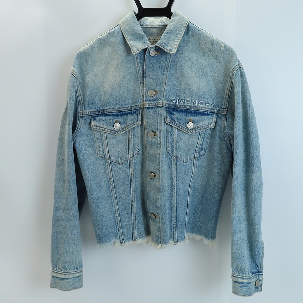 実際に弊社で買取させて頂いた【JPタグ】GIVENCHY/ジバンシー デニムジャケット 切りっぱなし BW009G50JT/36