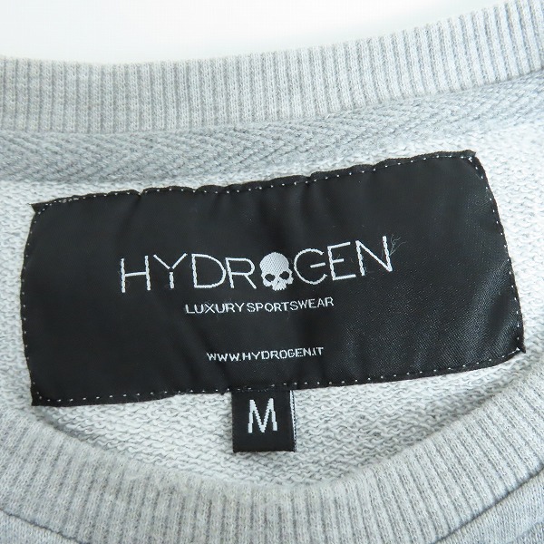 実際に弊社で買取させて頂いたHYDROGEN/ハイドロゲン 袖切替 サイドジップ スウェットトレーナー Mの画像 2枚目