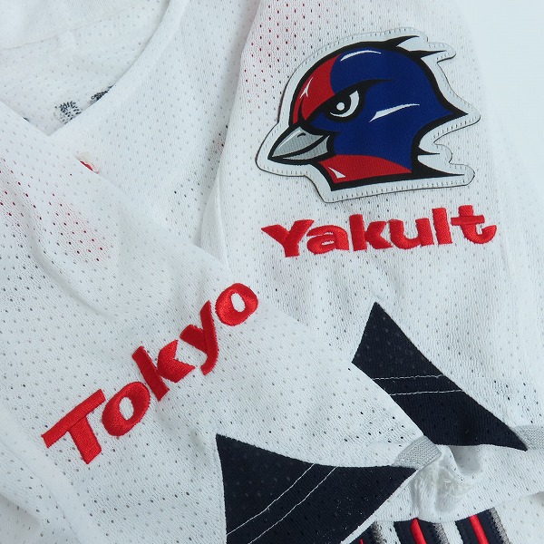 実際に弊社で買取させて頂いたZETT×BEAMS/ゼット×ビームス 東京ヤクルトスワローズ レプリカユニフォーム #1 青木 YSRP2/XLの画像 4枚目