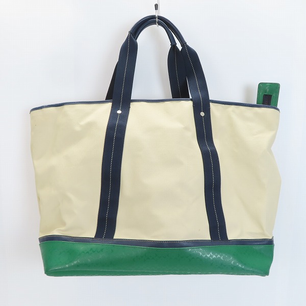 実際に弊社で買取させて頂いたCOACH/コーチ ヘリテージ シグネチャー キャンバス ウィークエンド トートバッグ F70832の画像 1枚目