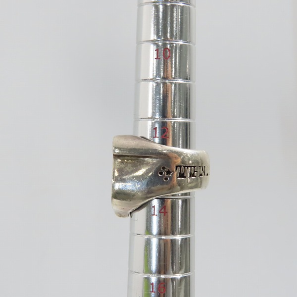 実際に弊社で買取させて頂いたTENDERLOIN/テンダーロイン ホースシューリング SV925 w/ダイヤ 12-14.5号の画像 8枚目