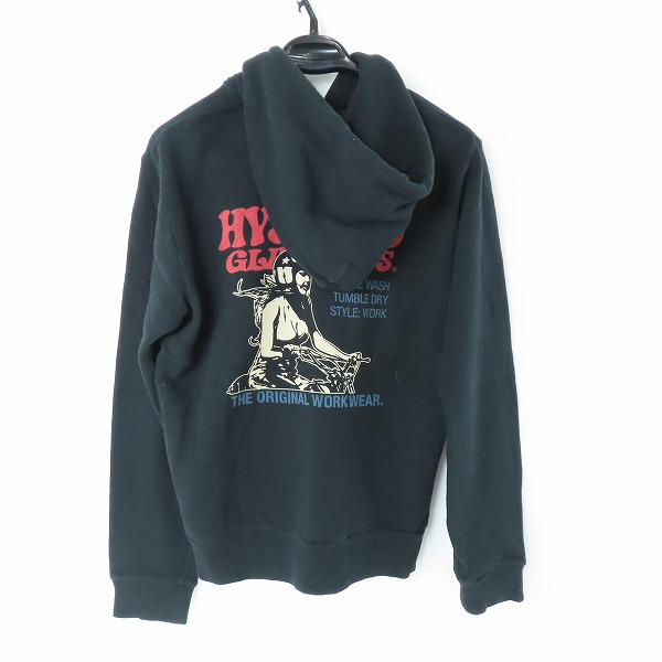実際に弊社で買取させて頂いたHYSTERIC GLAMOUR/ヒステリックグラマー バイクガール プリント ジップアップ パーカー 0293CF04/Mの画像 1枚目
