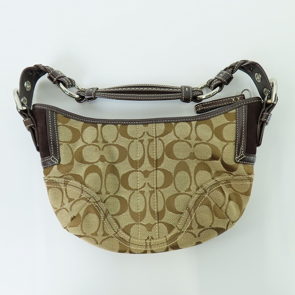 実際に弊社で買取させて頂いたCOACH/コーチ シグネチャー キャンバス ワンハンドル ハンドバッグ  6266の画像 1枚目