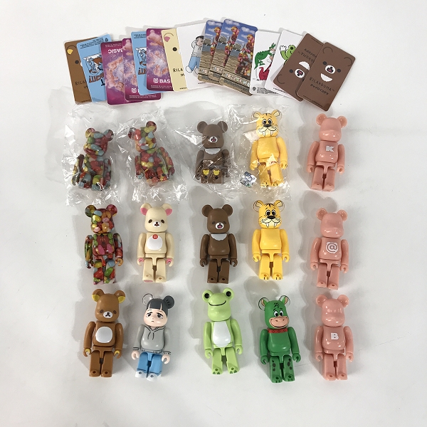 実際に弊社で買取させて頂いた【おまとめ/未開封含む】BE@RBRICK/ベアブリック  BASIC/JELLY BEAN /リラックマ/ANIMAL/THE FLINTSTONES 等 100%