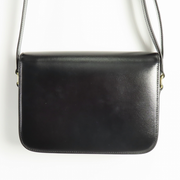 実際に弊社で買取させて頂いたCELINE/セリーヌ TRIOMPHE トリオンフ ミディアム ショルダー バッグ ブラックの画像 1枚目