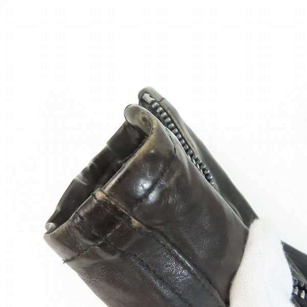 実際に弊社で買取させて頂いたBACKLASH/バックラッシュ カーフタンニン ダブルライダース/1057-03/L(3)の画像 9枚目