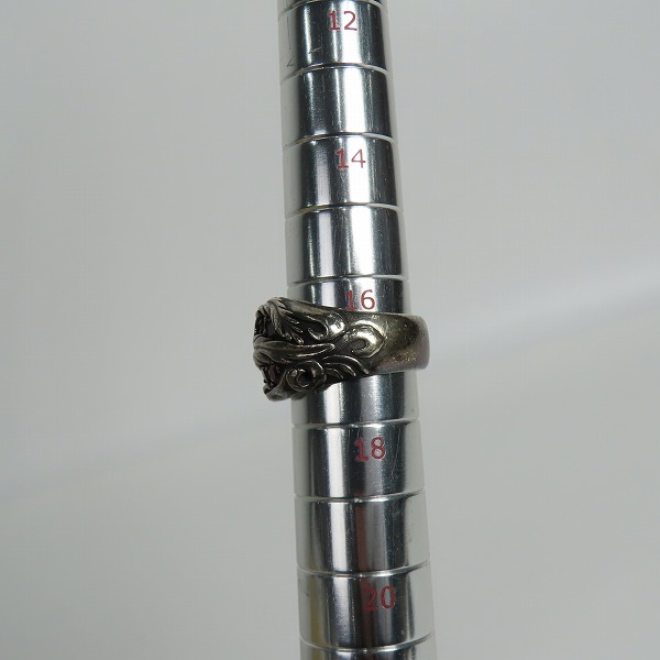 実際に弊社で買取させて頂いたBloodyMary/ブラッディマリー Lava/ラヴァ/溶岩 リング w/ガーネット 17号の画像 8枚目