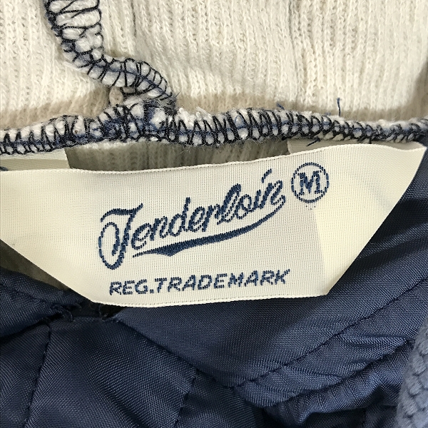実際に弊社で買取させて頂いたTENDERLOIN/テンダーロイン 14AW T-NYLON LINING HOODED ナイロンキルティングパーカー Mの画像 2枚目