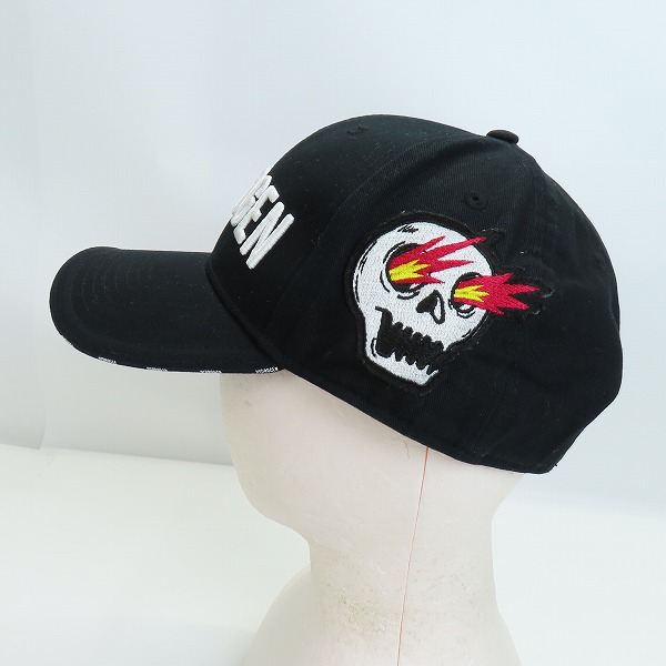 実際に弊社で買取させて頂いたHYDROGEN/ハイドロゲン スカルワッペン/ロゴ刺繍 6パネル キャップの画像 2枚目