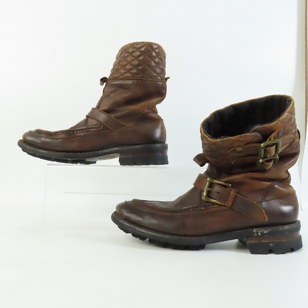 実際に弊社で買取させて頂いたalfredo BANNISTER/アルフレッドバニスター レザーブーツ 5051005005/41の画像 3枚目