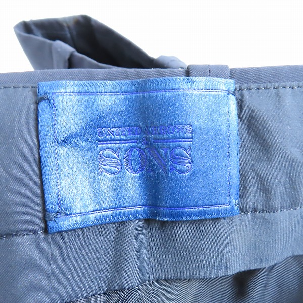 実際に弊社で買取させて頂いたUNITED ARROWS&SONS × NVy by NICK WOOSTER TRO PANTS 裏返しデザインスラックスパンツ 5551-299-0113/Lの画像 3枚目
