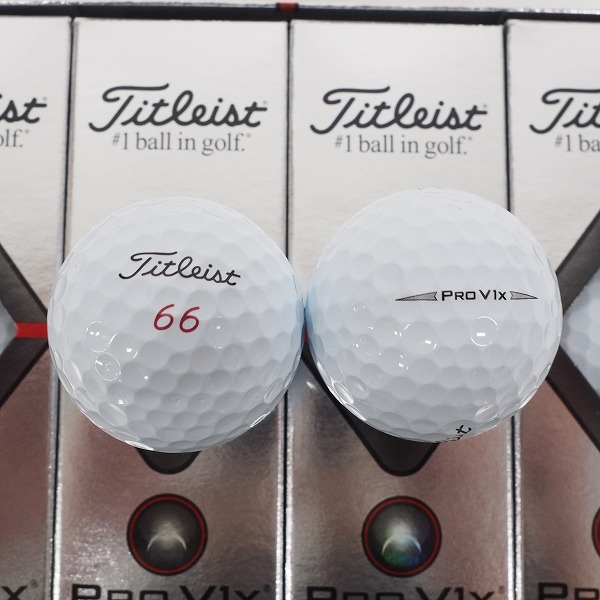 実際に弊社で買取させて頂いた【未使用】Titleist/タイトリスト PRO V1x ゴルフボール ホワイト 1ダース の画像 1枚目