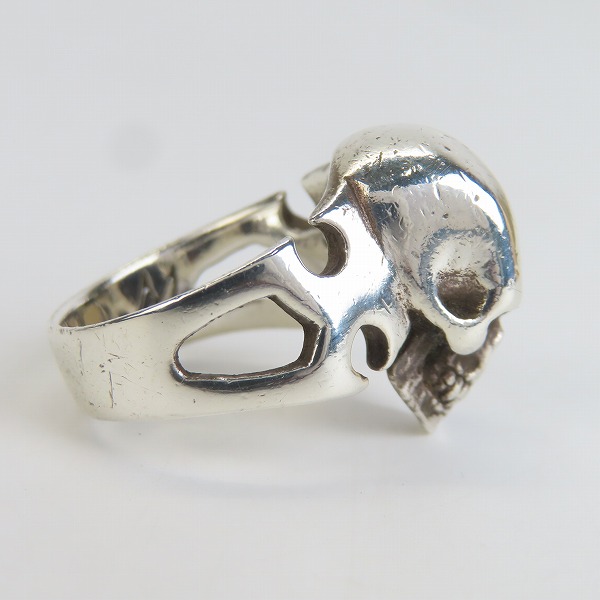 実際に弊社で買取させて頂いたCRAZY PIG/クレイジーピッグ カッタウェイ スカルリング 17号の画像 4枚目