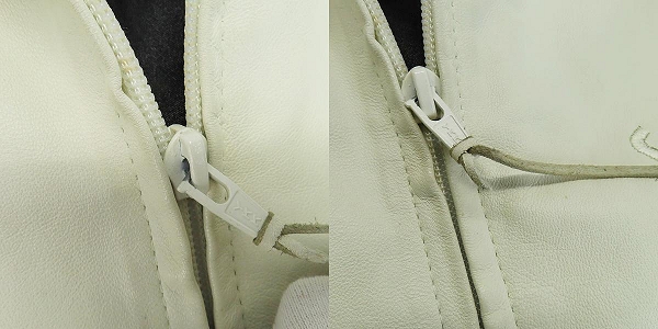 実際に弊社で買取させて頂いたSchott/ショット レザー トラックジャケット NO.3141016/Mの画像 9枚目