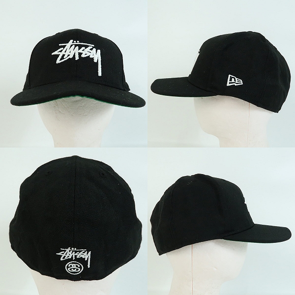 実際に弊社で買取させて頂いたSTUSSY×NEW ERA/ステューシー×ニューエラ ベースボールキャップ/帽子 7-1/2の画像 1枚目
