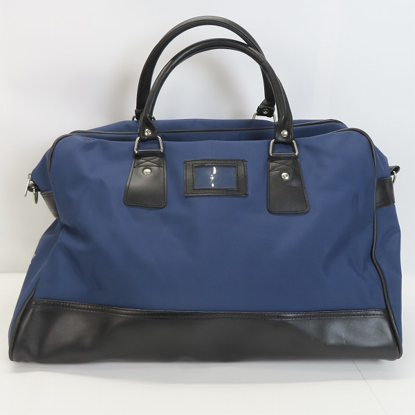 実際に弊社で買取させて頂いたCOMME des GARCONS SHIRT × FRED PERRY/コムデギャルソンシャツ×フレッドペリー コラボボストンバッグ ネイビー×ブラック