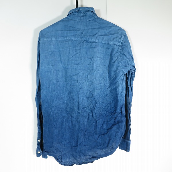 実際に弊社で買取させて頂いたBLUE BLUE/ブルーブルー 絞り染シャツ ブルー/2の画像 1枚目