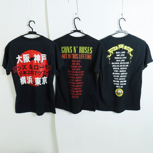 実際に弊社で買取させて頂いたGUNS N' ROSES/ガンズアンドローゼズ バンドTシャツ/バンT/ツアーTシャツ 3点セットの画像 1枚目