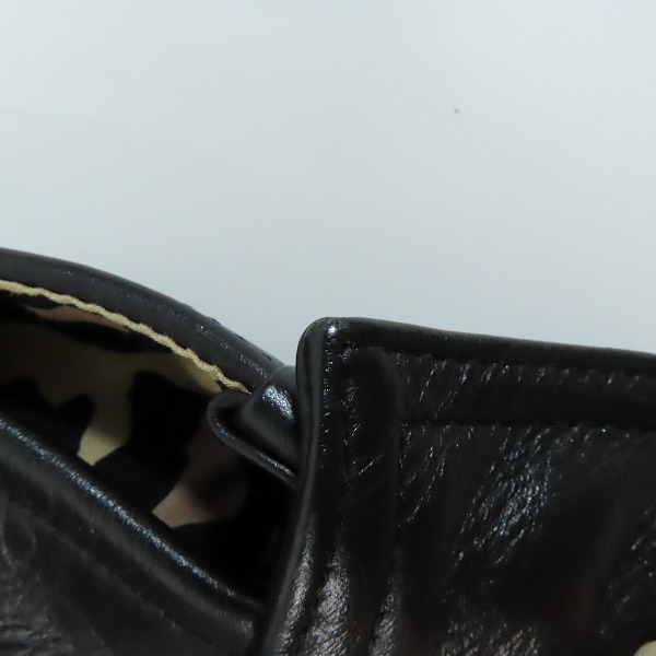 実際に弊社で買取させて頂いたWACKO MARIA/ワコマリア GUILTY PARTIES カウハイド レオパード シングルライダース レザージャケット/Mの画像 9枚目