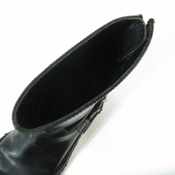 実際に弊社で買取させて頂いたDior Homme/ディオールオム バックジップ ブーツ/41の画像 4枚目