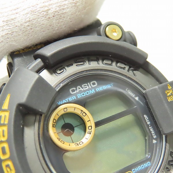 実際に弊社で買取させて頂いたG-SHOCK/Gショック FROGMAN/フロッグマン '99 黒金蛙 DW-8200BU-9AT【動作未確認】の画像 5枚目