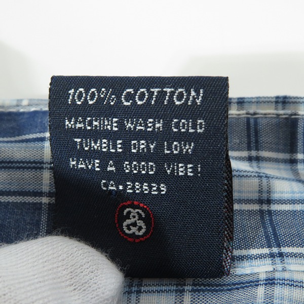 実際に弊社で買取させて頂いたSTUSSY/ステューシー 90s後期～00s オールドステューシー  半袖シャツ Lの画像 3枚目