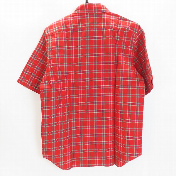 実際に弊社で買取させて頂いたJUNYA WATANABE COMME des GARCONS MAN/コムデギャルソンマン 2002SS him ham チェック柄ショートスリーブシャツ/WE-B055/Mの画像 1枚目
