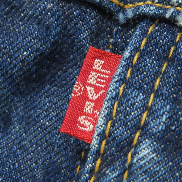 実際に弊社で買取させて頂いたLEVI'S/リーバイス 刻印529 USA製 デニムジャケットの画像 4枚目